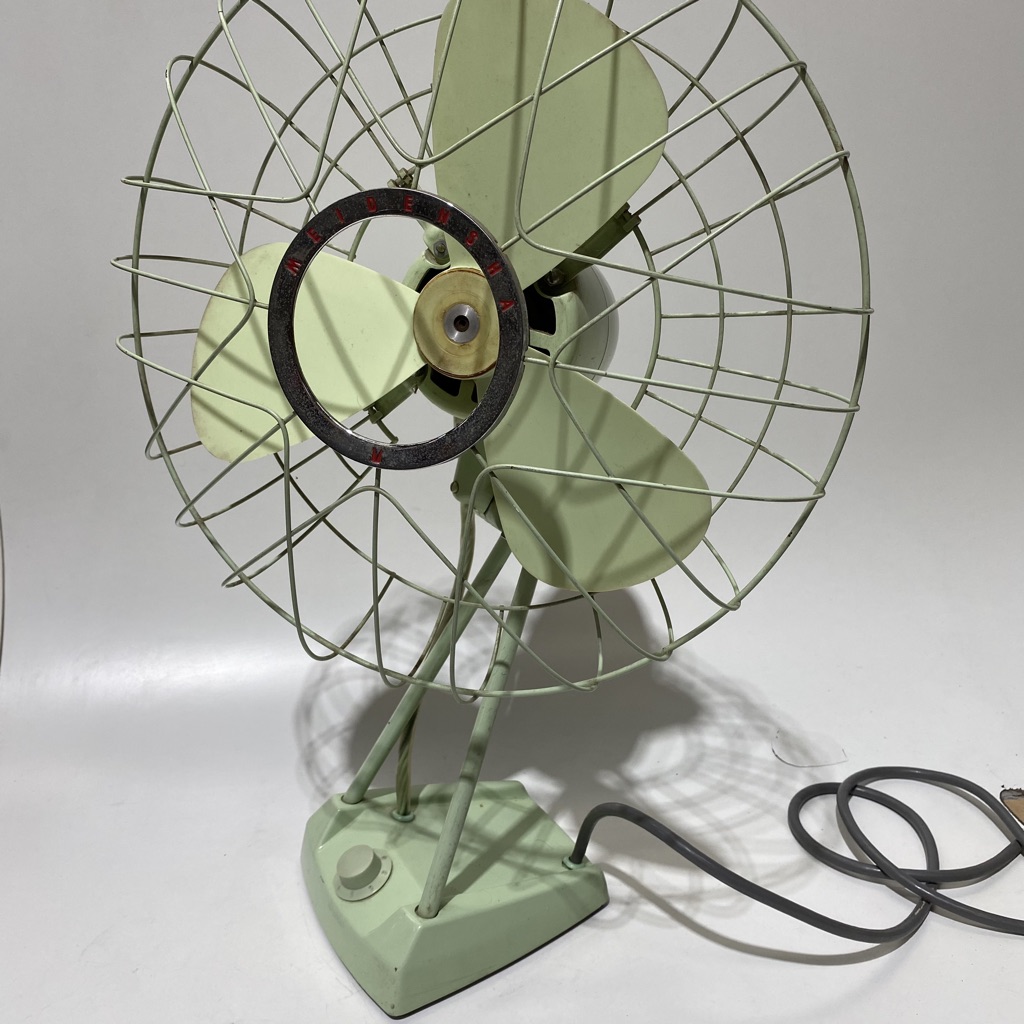 FAN, Table Fan 1950s - Pale Green Meidensha
